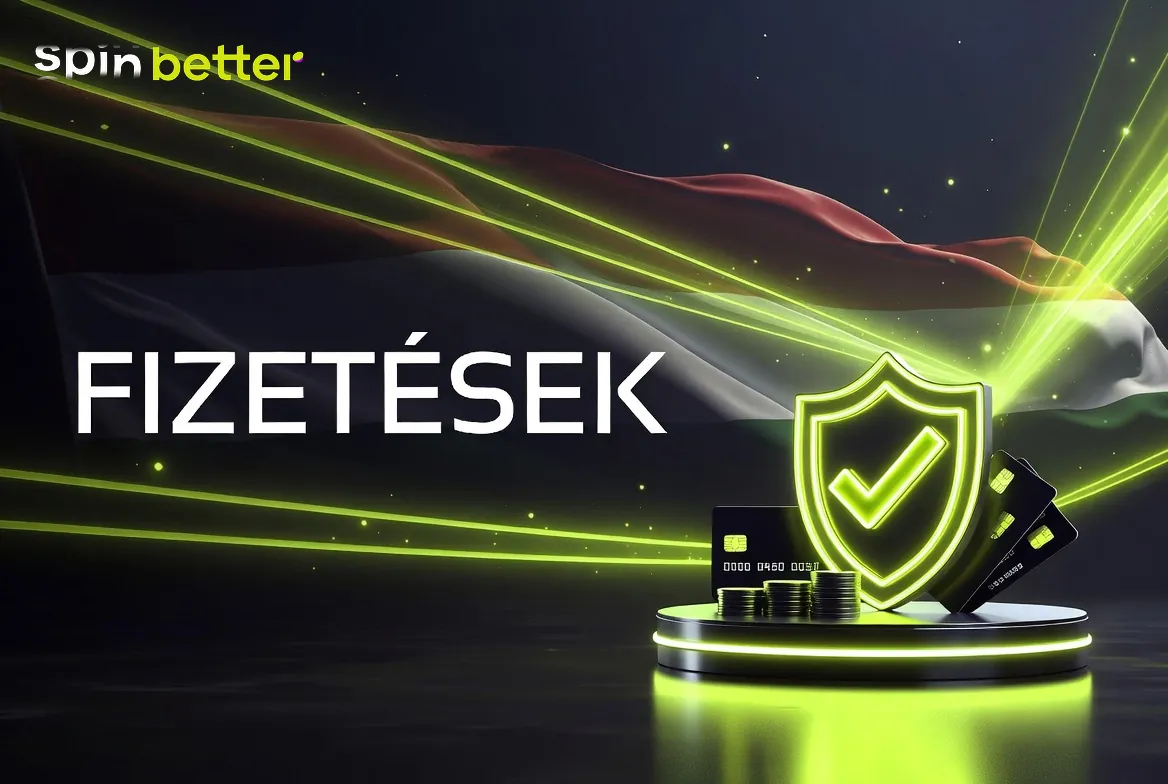 SpinBetter kifizetési oldala a pénztár menüben
